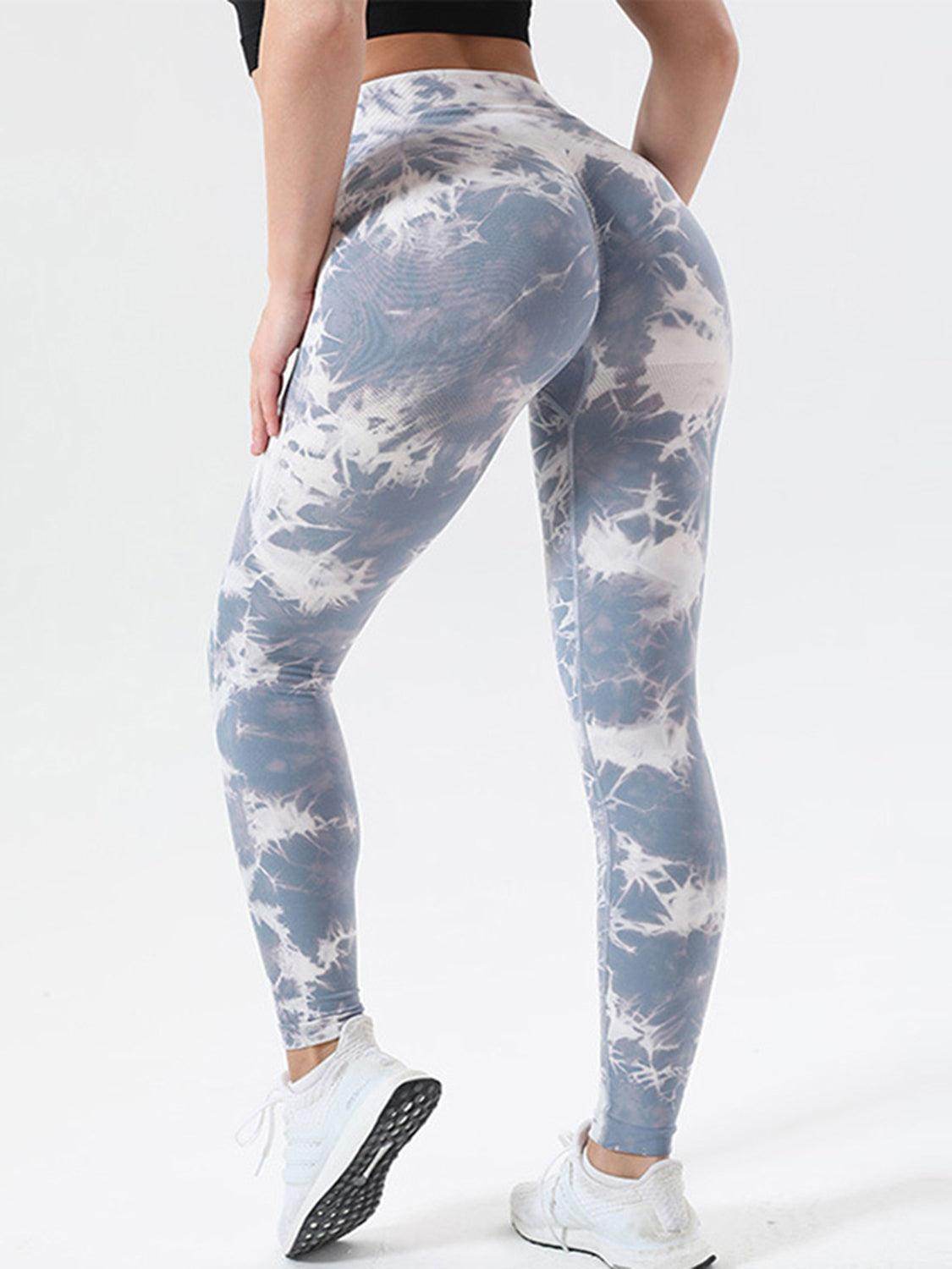Tie-Dye High Waist Active Leggings for Comfort and Style - Selvanelle