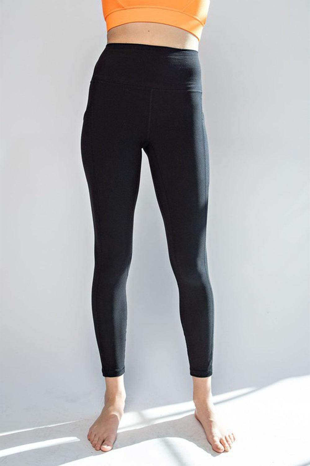 Faith Apparel High Waist Wide Waistband Leggings for Comfort - Selvanelle