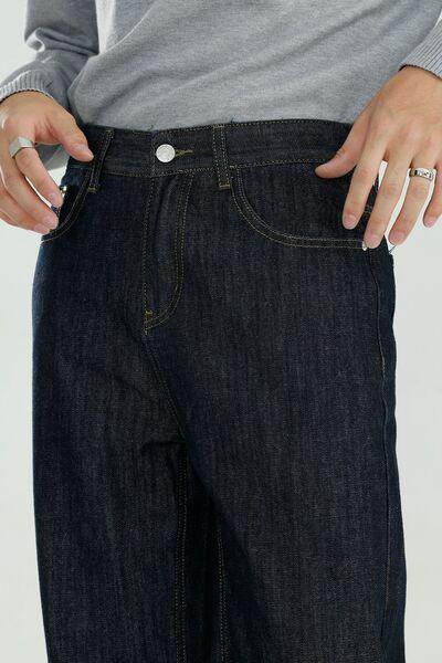 Mid Rise Jeans with Pockets for Comfort and Style - Selvanelle
