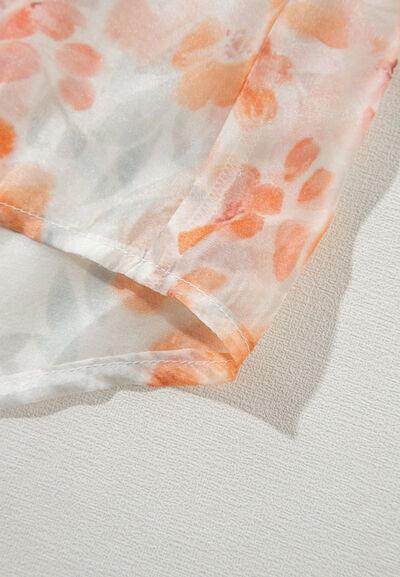 Printed Collared Neck Long Sleeve Shirt for Women Fashion - Selvanelle