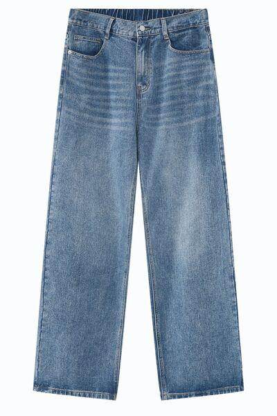 Baggy Jeans with Pockets for Comfortable Everyday Style - Selvanelle