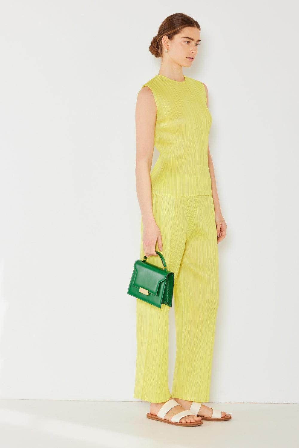 Marina West Swim Pleated Elastic-Waist Straight Pants for Women - Selvanelle