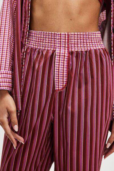 Striped Wide Leg Pants for Women with Pockets and Style - Selvanelle
