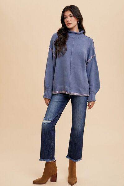 Annie Wear Distressed Raw Hem Cropped Straight Leg Jeans - Selvanelle