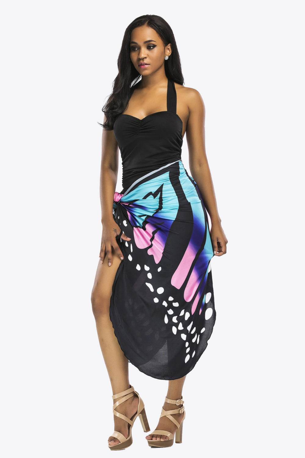 Butterfly Spaghetti Strap Cover Up - Selvanelle