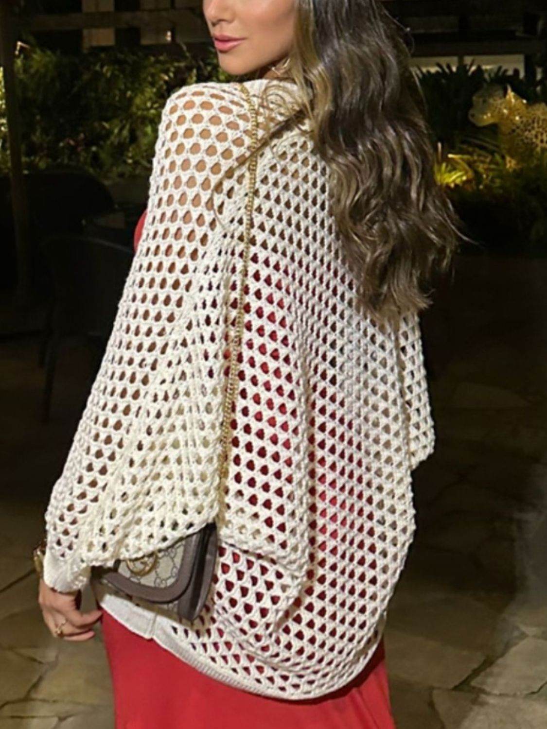 Hollow Out Open Front Cover-Up - Selvanelle