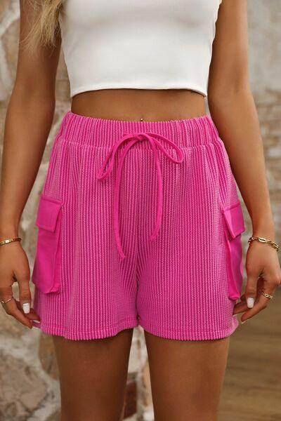 Drawstring High Waist Shorts for Women Comfortable Fit - Selvanelle