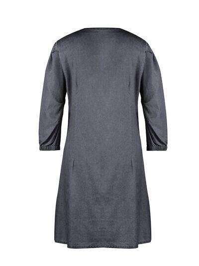 Full Size V-Neck Half Sleeve Dress for Everyday Wear - Selvanelle