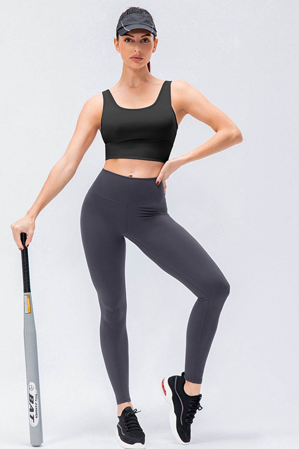 Wide Waistband Slim Fit Active Leggings - Selvanelle