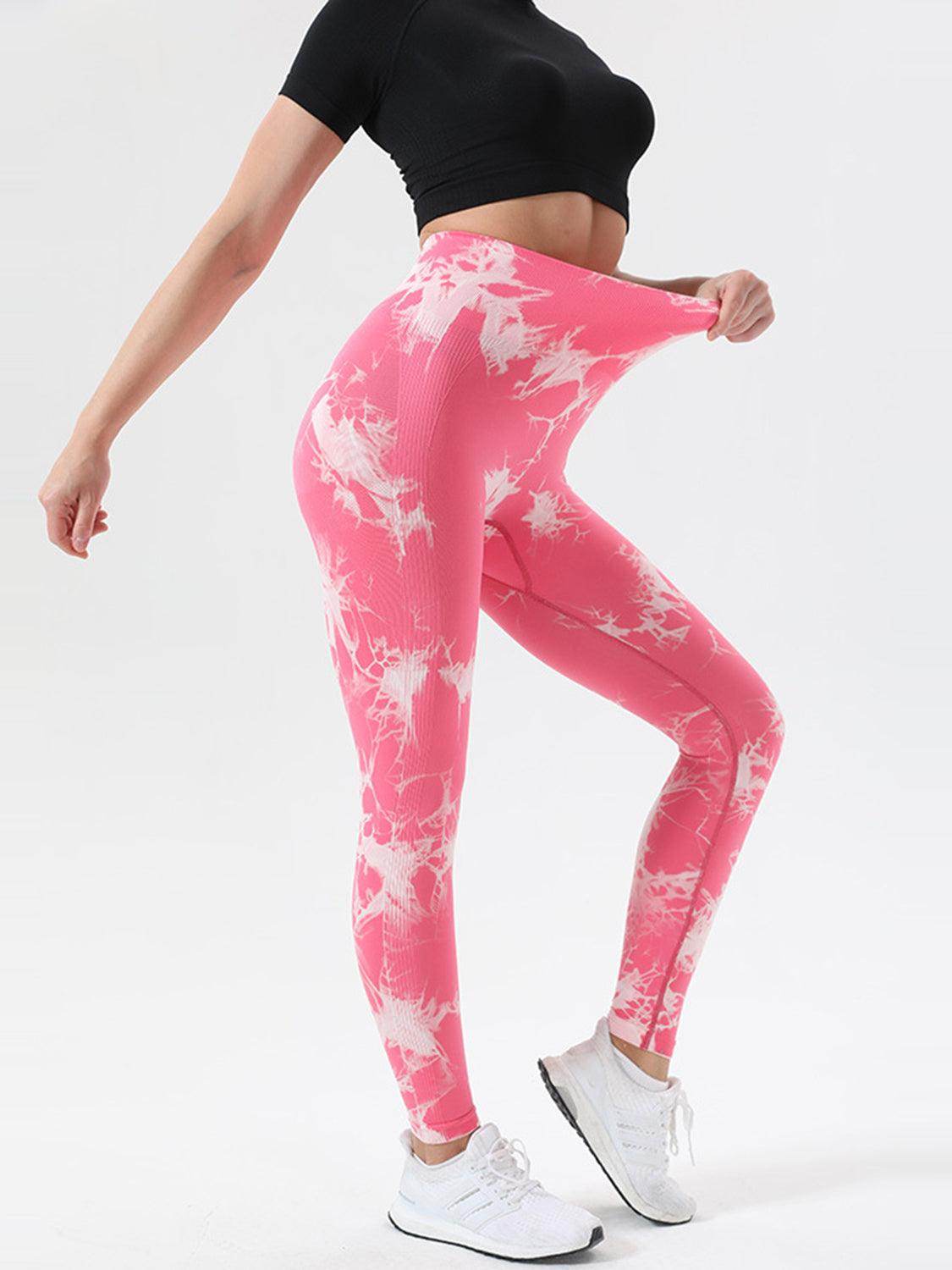 Tie-Dye High Waist Active Leggings for Comfort and Style - Selvanelle