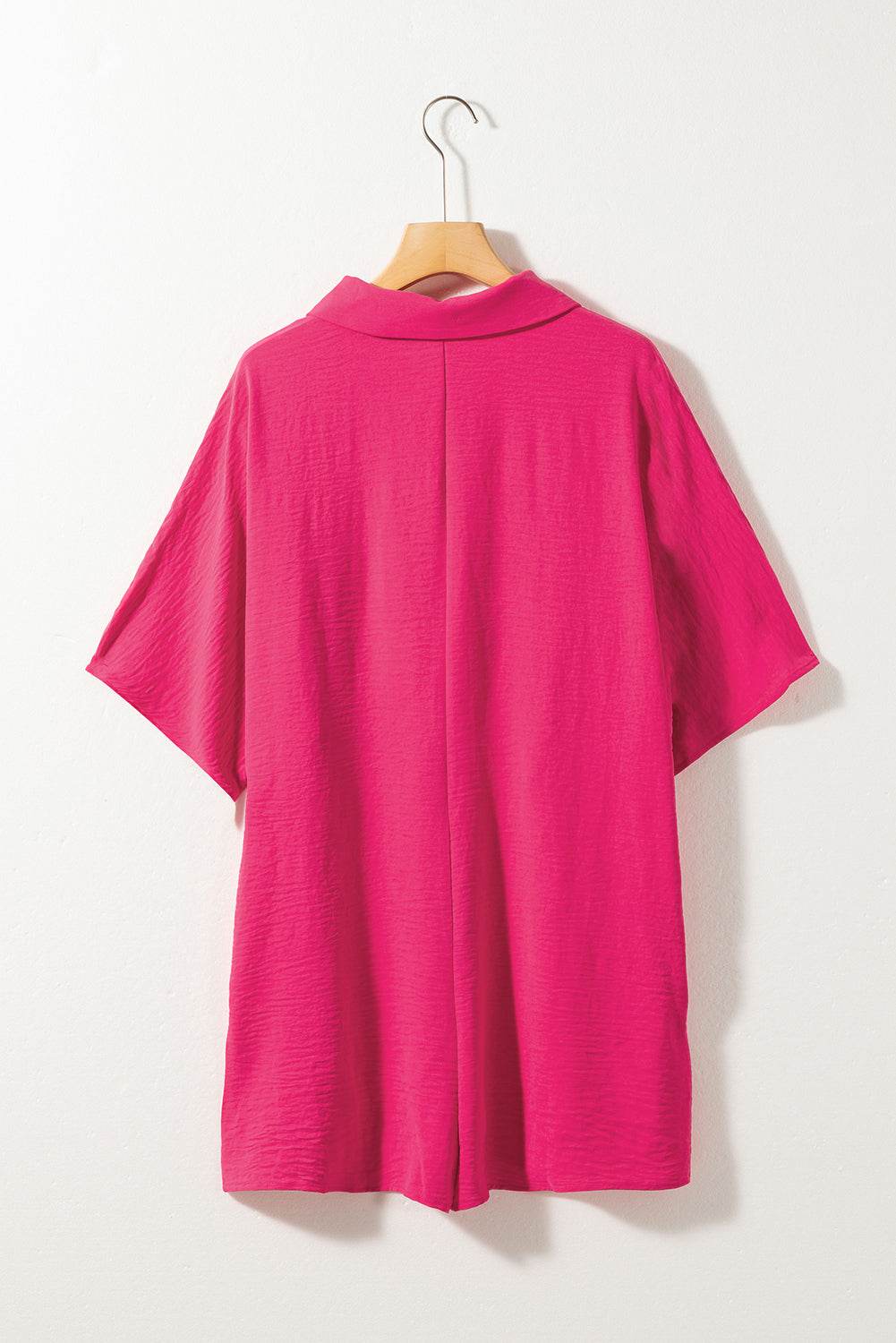 Half Button Collared Neck Romper - Selvanelle