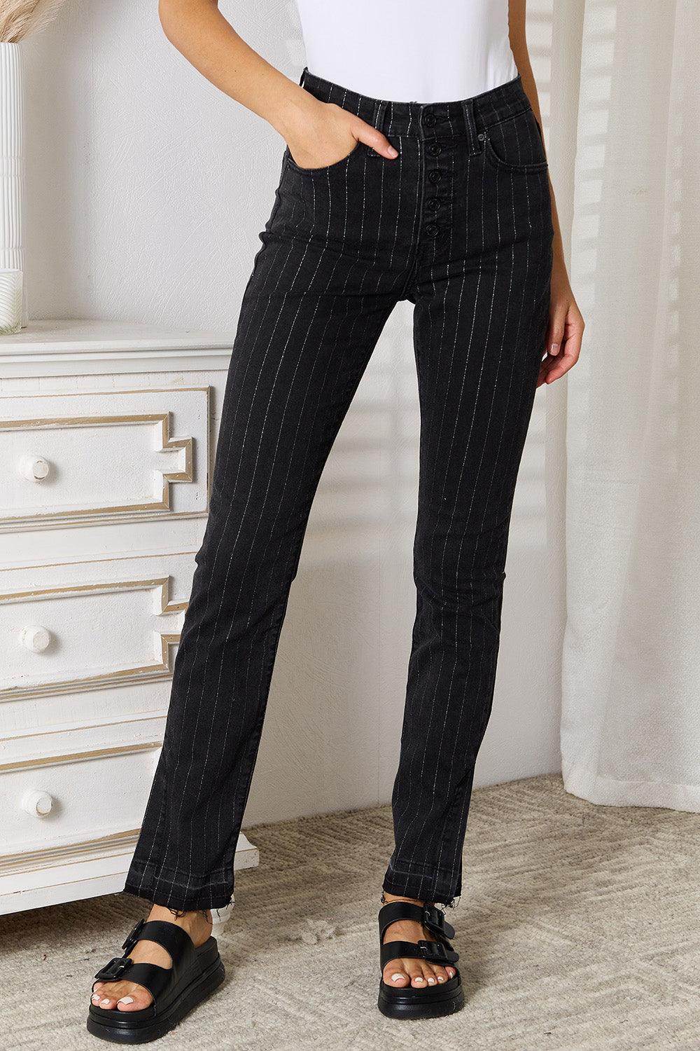 Kancan Striped Pants with Pockets for Chic Style - Selvanelle