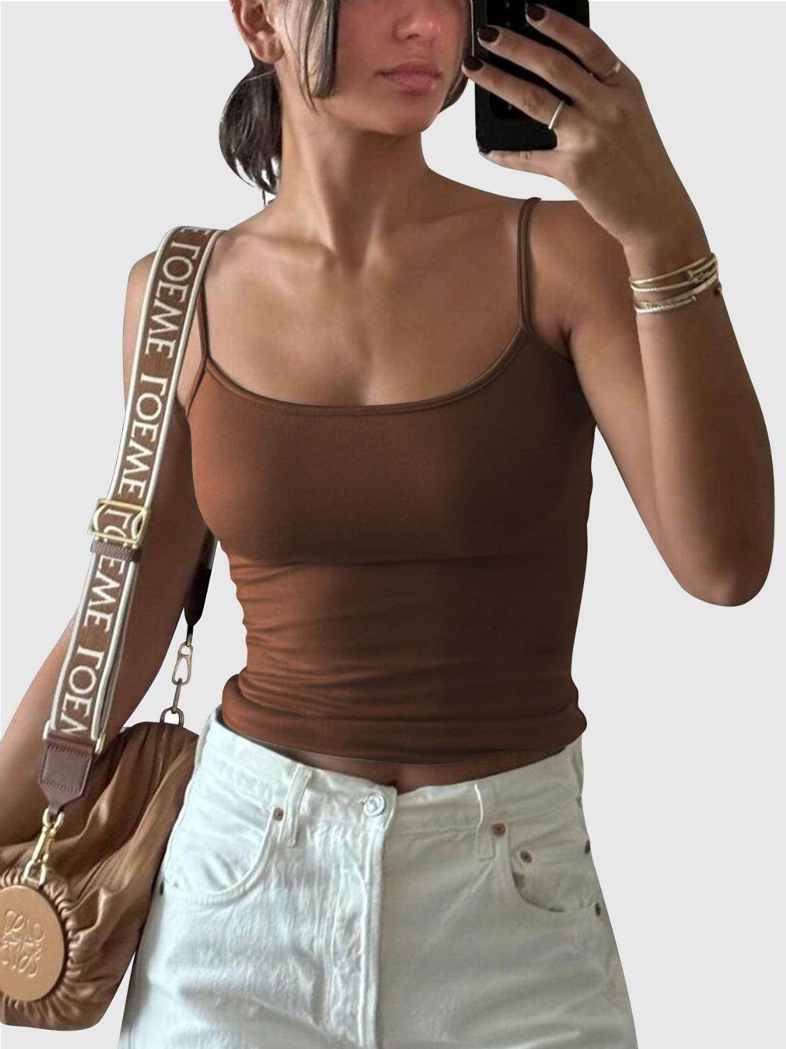 Lovelet Scoop Neck Cami for Women - Stylish Basic Top - Selvanelle