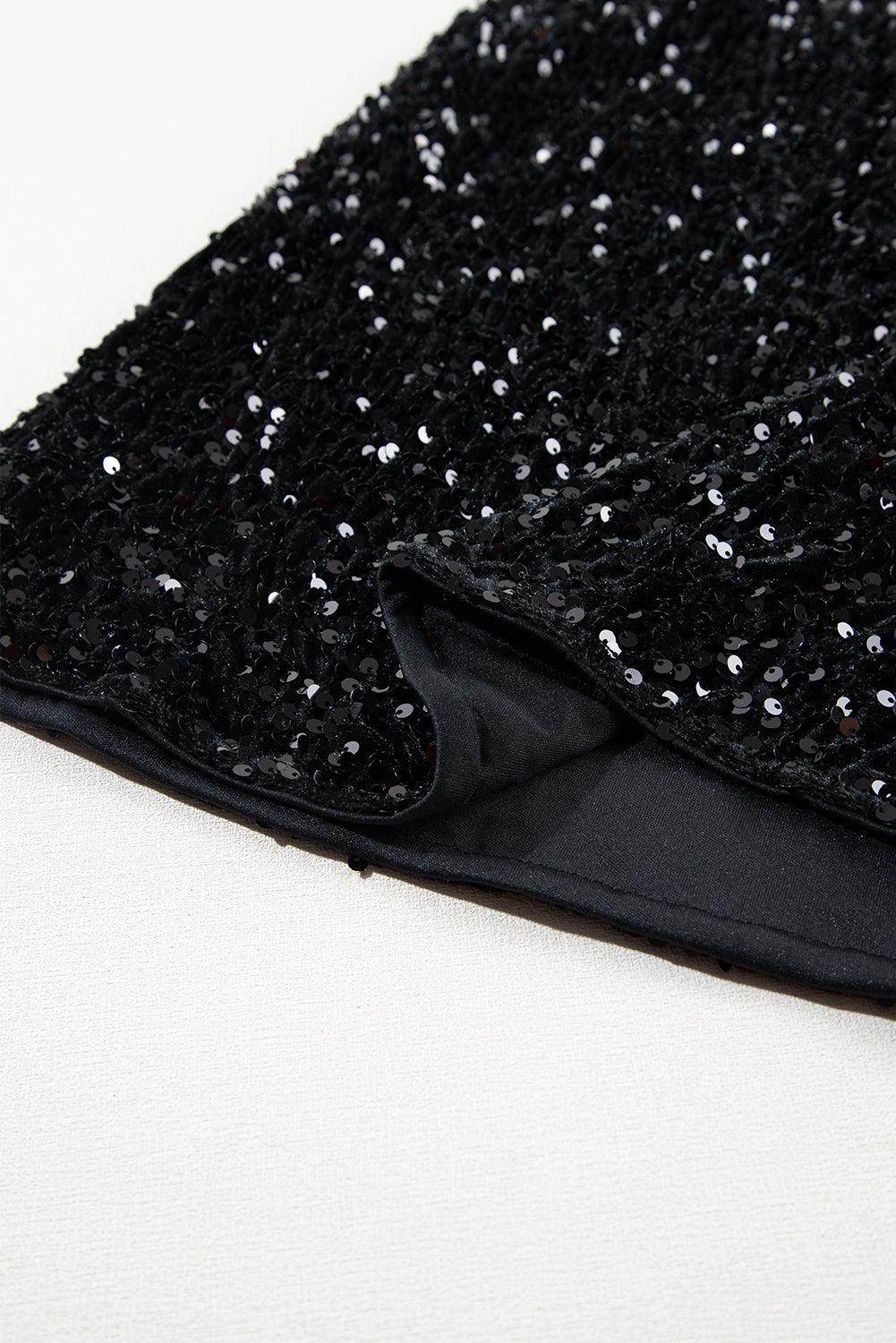 Stylish Sequin Mini Skirt for Parties and Night Out - Selvanelle