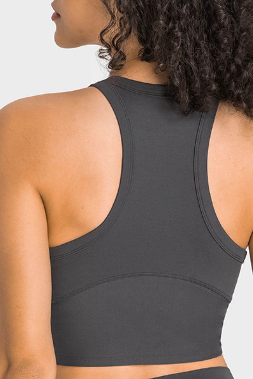 Millennia Racerback Cropped Sports Tank - Selvanelle