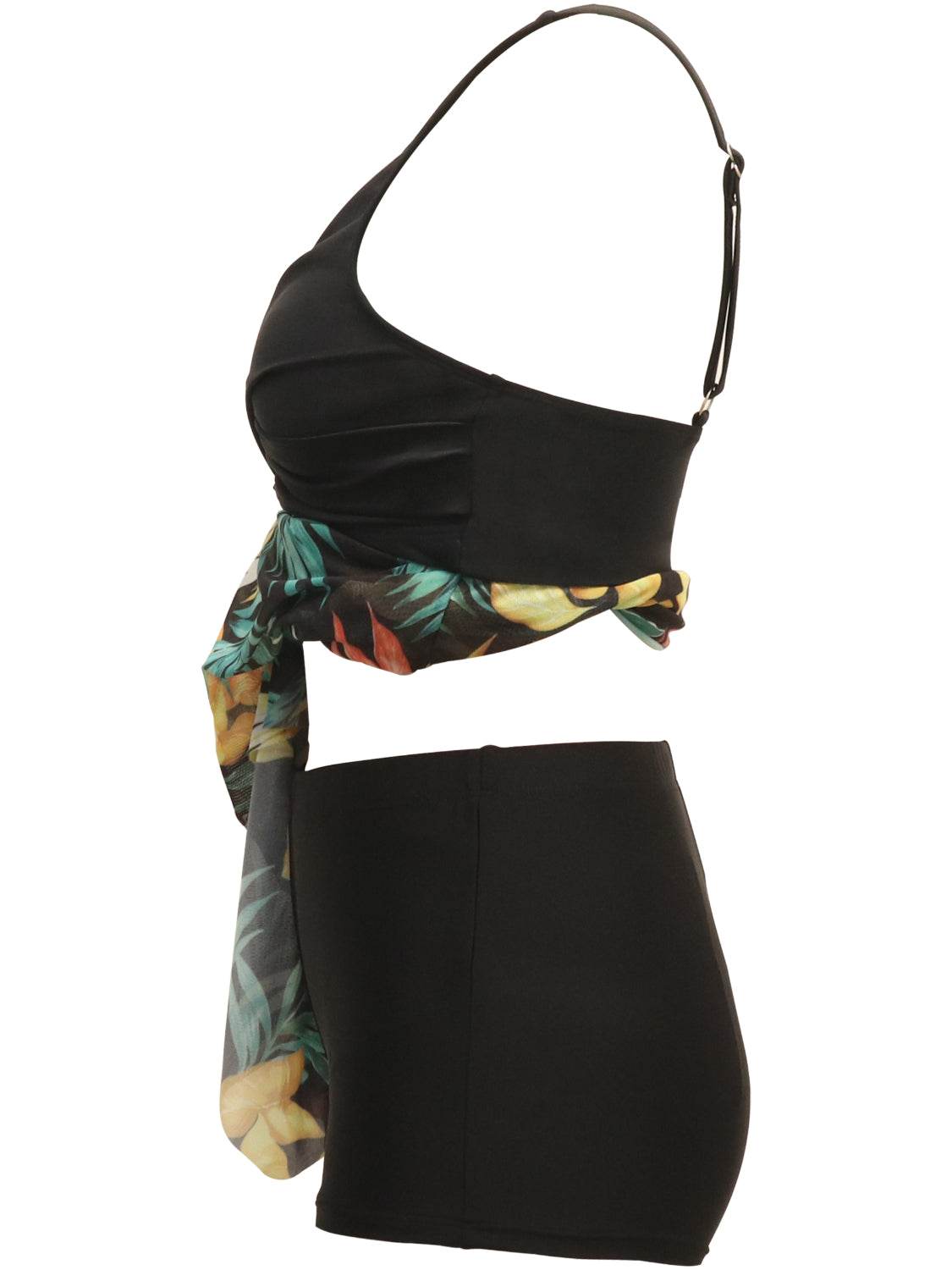 Printed Wide Strap Two-Piece Swim Set - Selvanelle