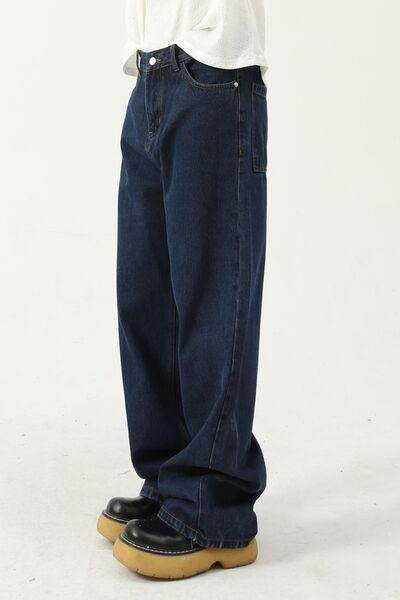 Mid Rise Jeans with Pockets for Everyday Style and Comfort - Selvanelle