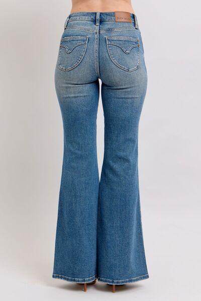 Judy Blue MR Tummy Control Vintage Wash Jeans for Women - Selvanelle