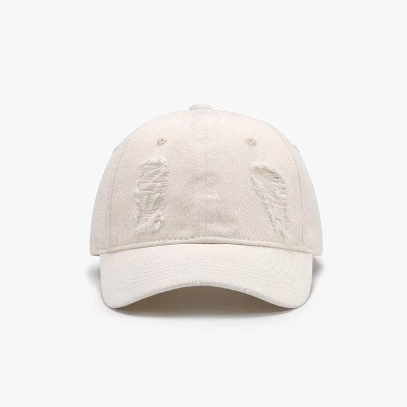 Distressed Cotton Baseball Cap for Casual Style and Comfort - Selvanelle