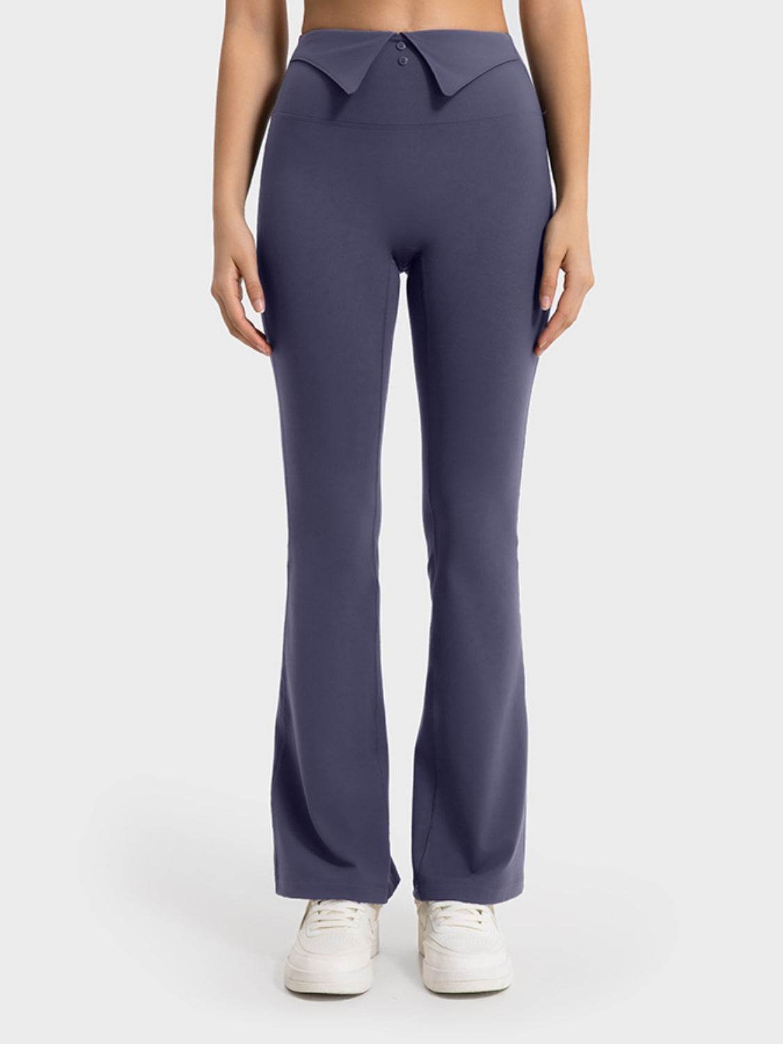 Millennia Wide Waistband Bootcut Sport Pants - Selvanelle