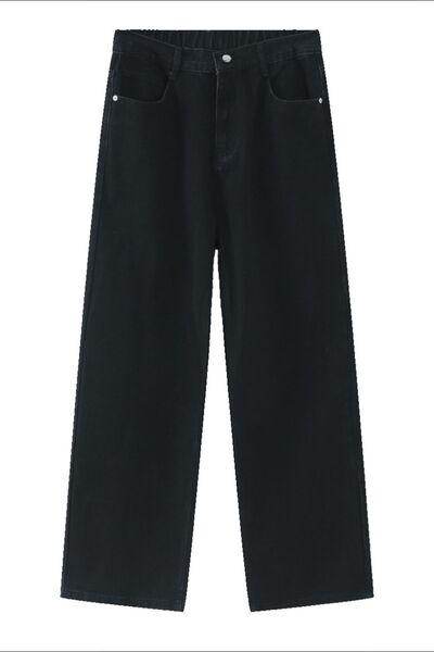 Baggy Jeans with Pockets for Comfortable Everyday Style - Selvanelle