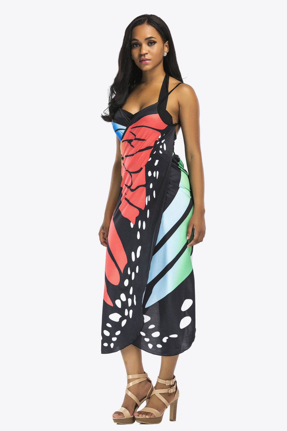 Butterfly Spaghetti Strap Cover Up - Selvanelle