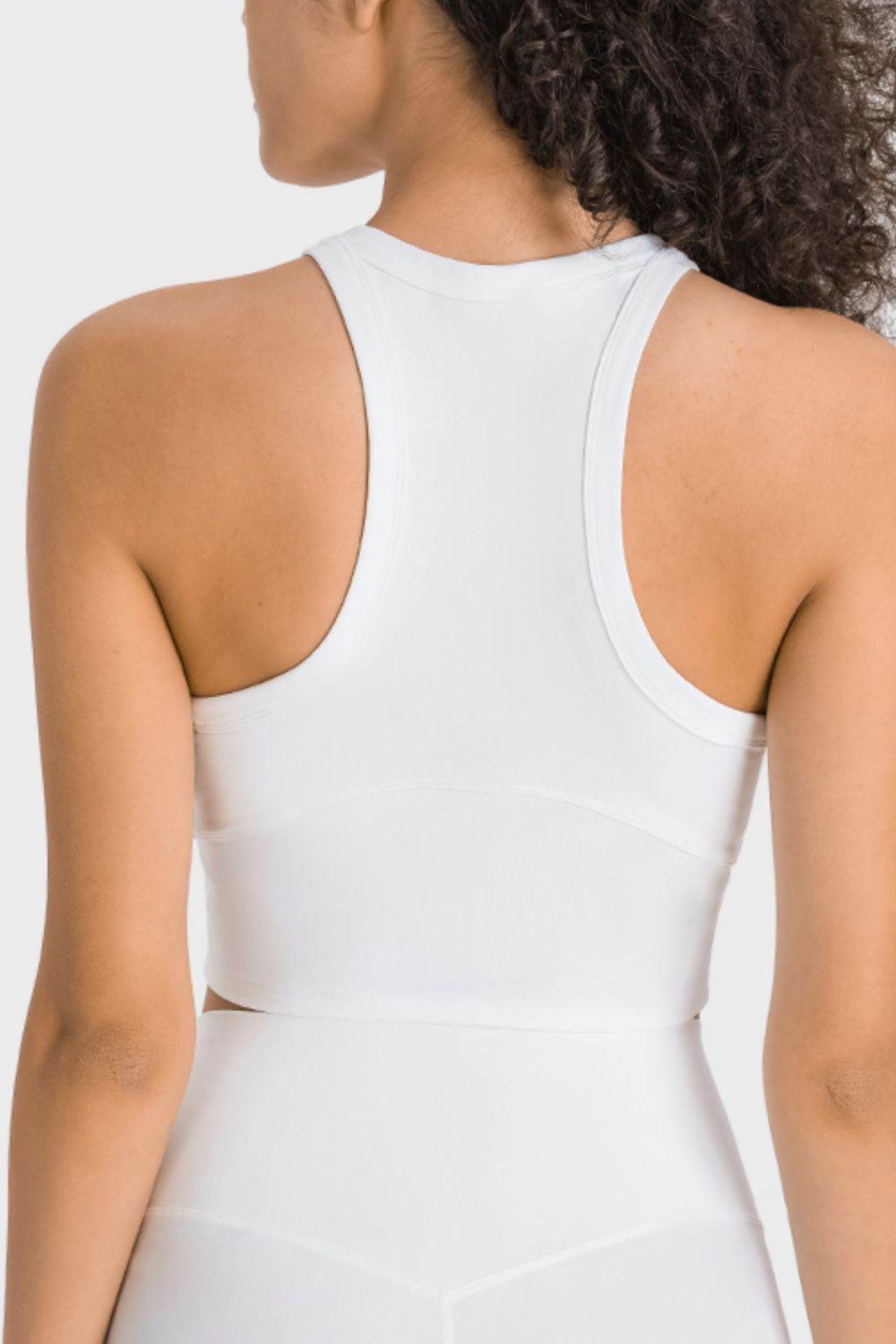 Millennia Racerback Cropped Sports Tank - Selvanelle