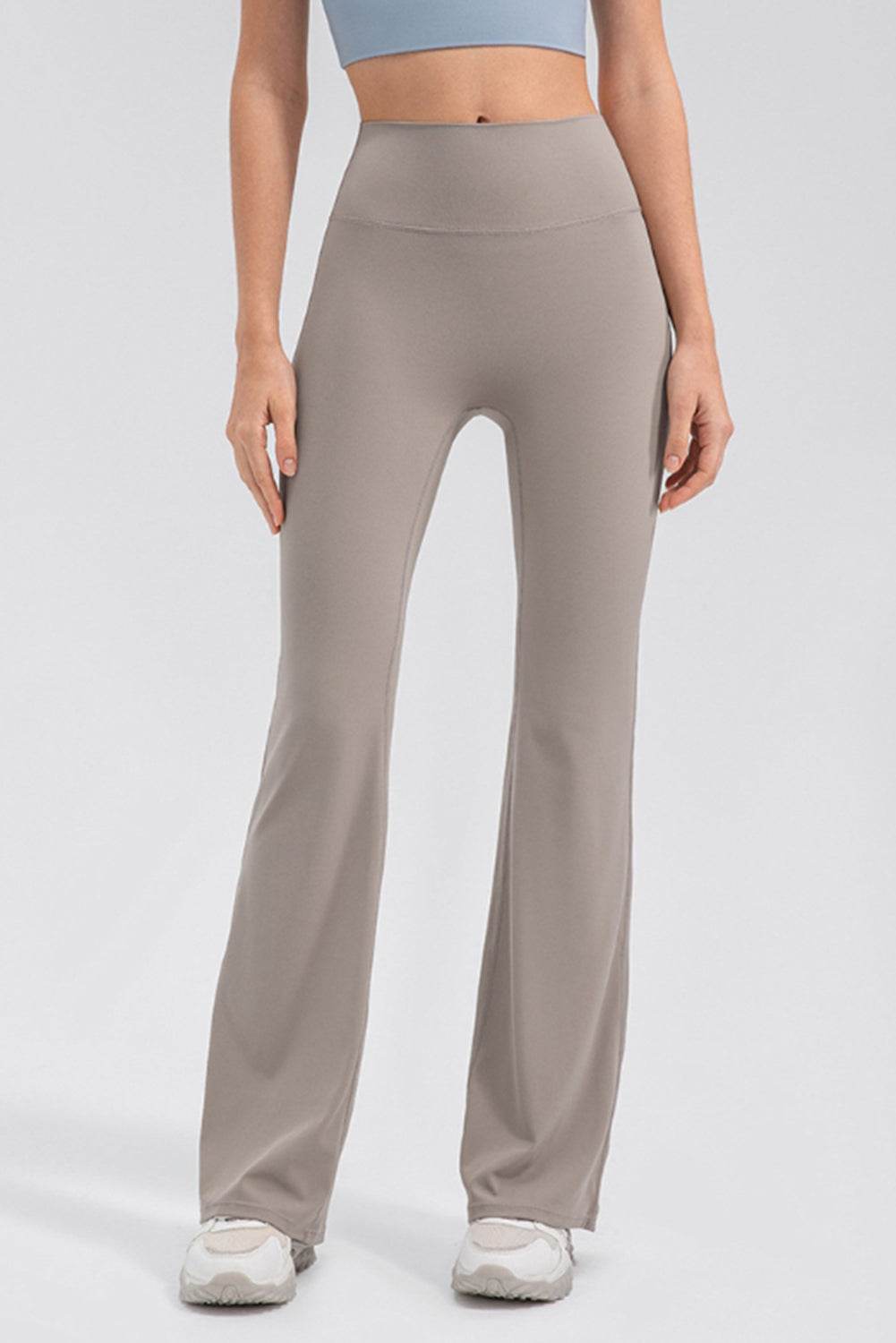 High Waist Straight Active Pants - Selvanelle