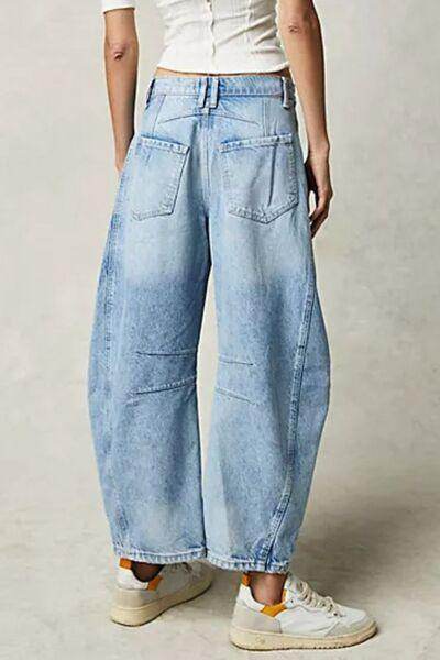Stylish Wide Leg Jeans with Pockets for Every Occasion - Selvanelle