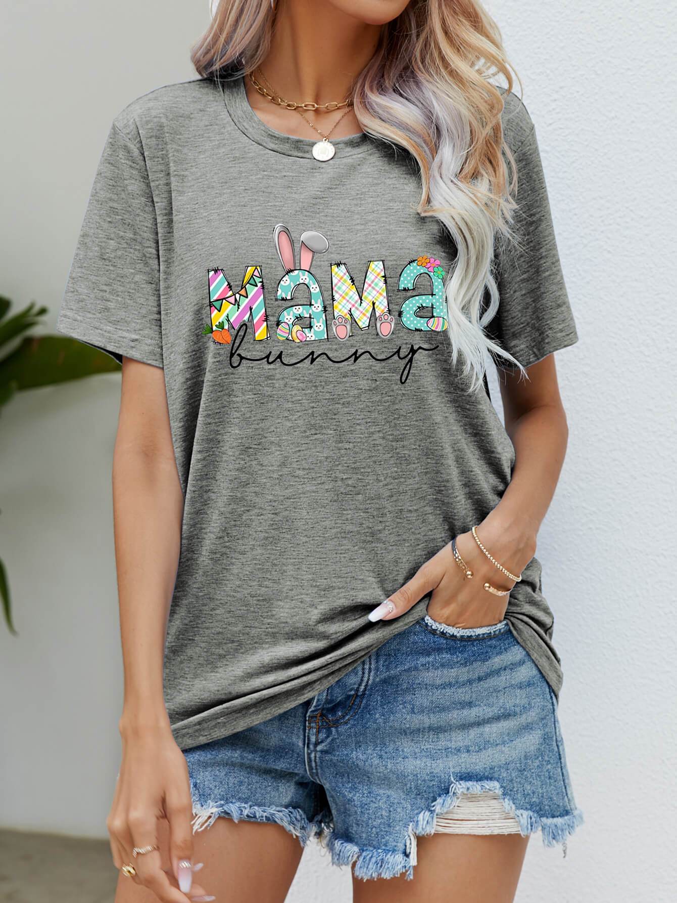 MAMA BUNNY Easter Graphic Tee - Selvanelle