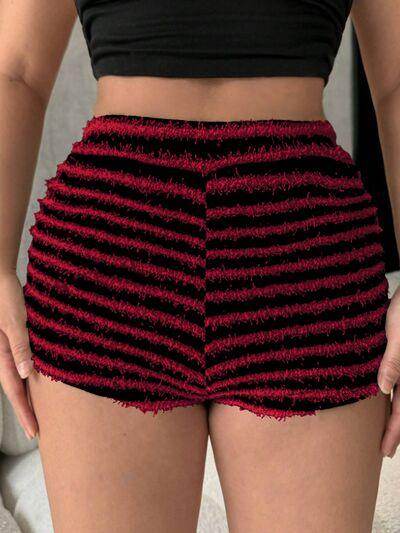 Stylish Striped High Waist Shorts for Women in Various Sizes - Selvanelle