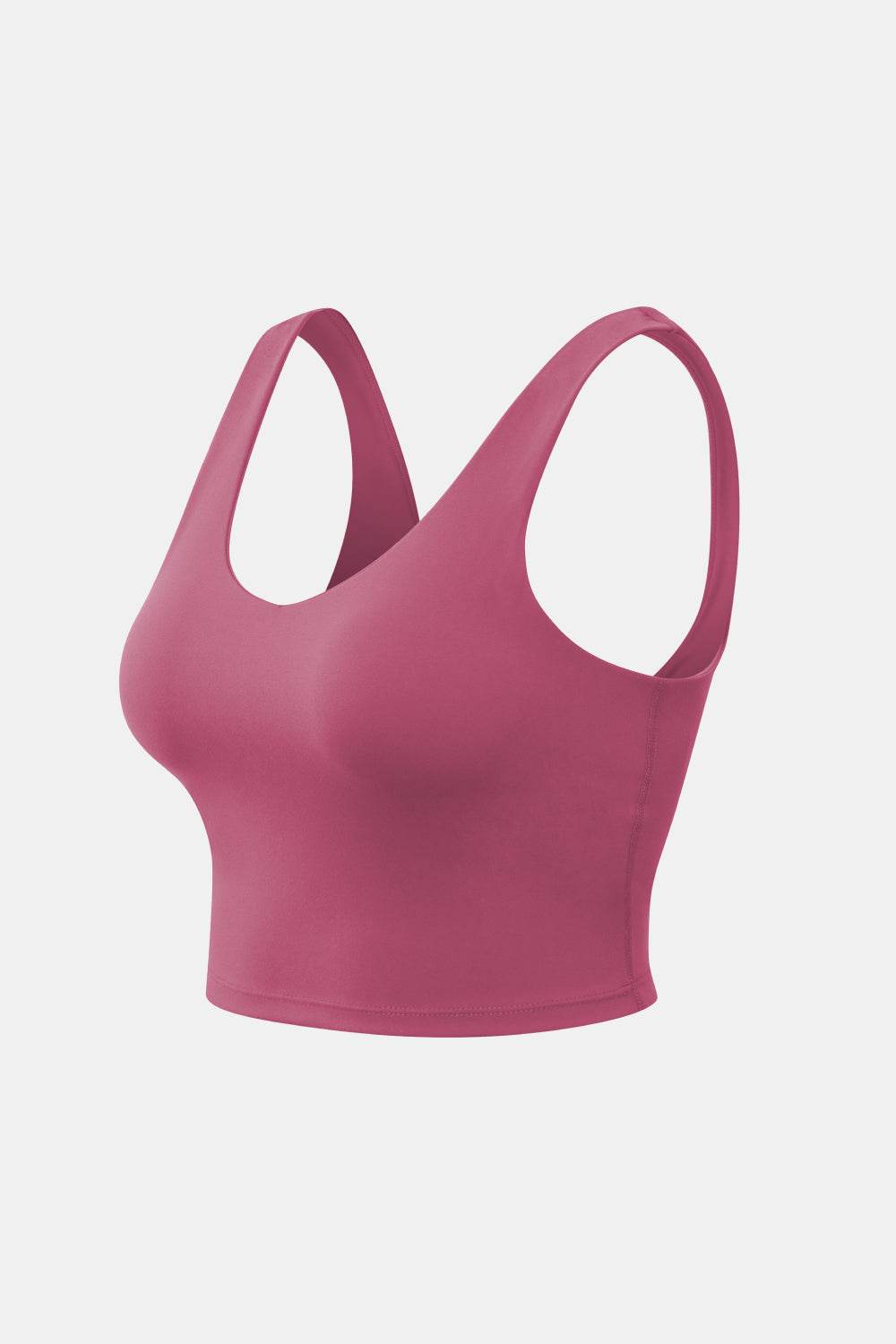 Cropped Scoop Neck Active Tank Top - Selvanelle