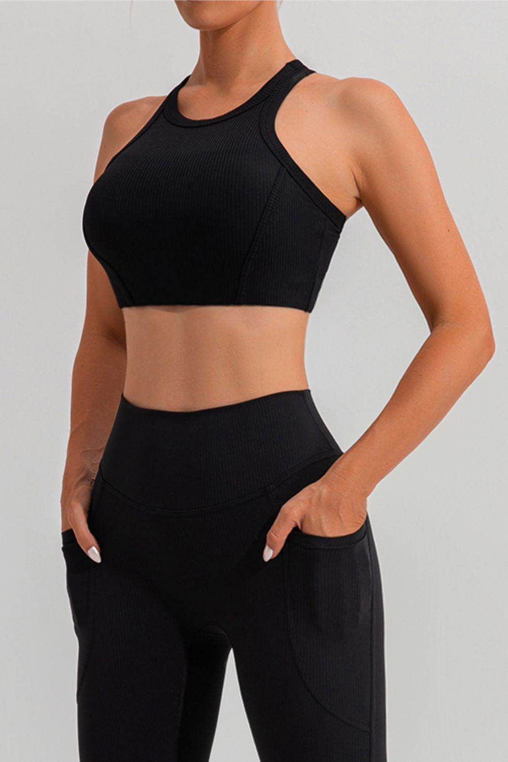 Round Neck Racerback Active Tank for Comfortable Workouts - Selvanelle