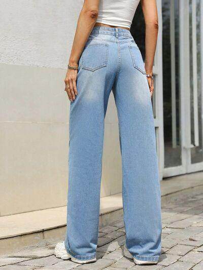 Mid Rise Wide Leg Jeans for Effortless Style and Comfort - Selvanelle