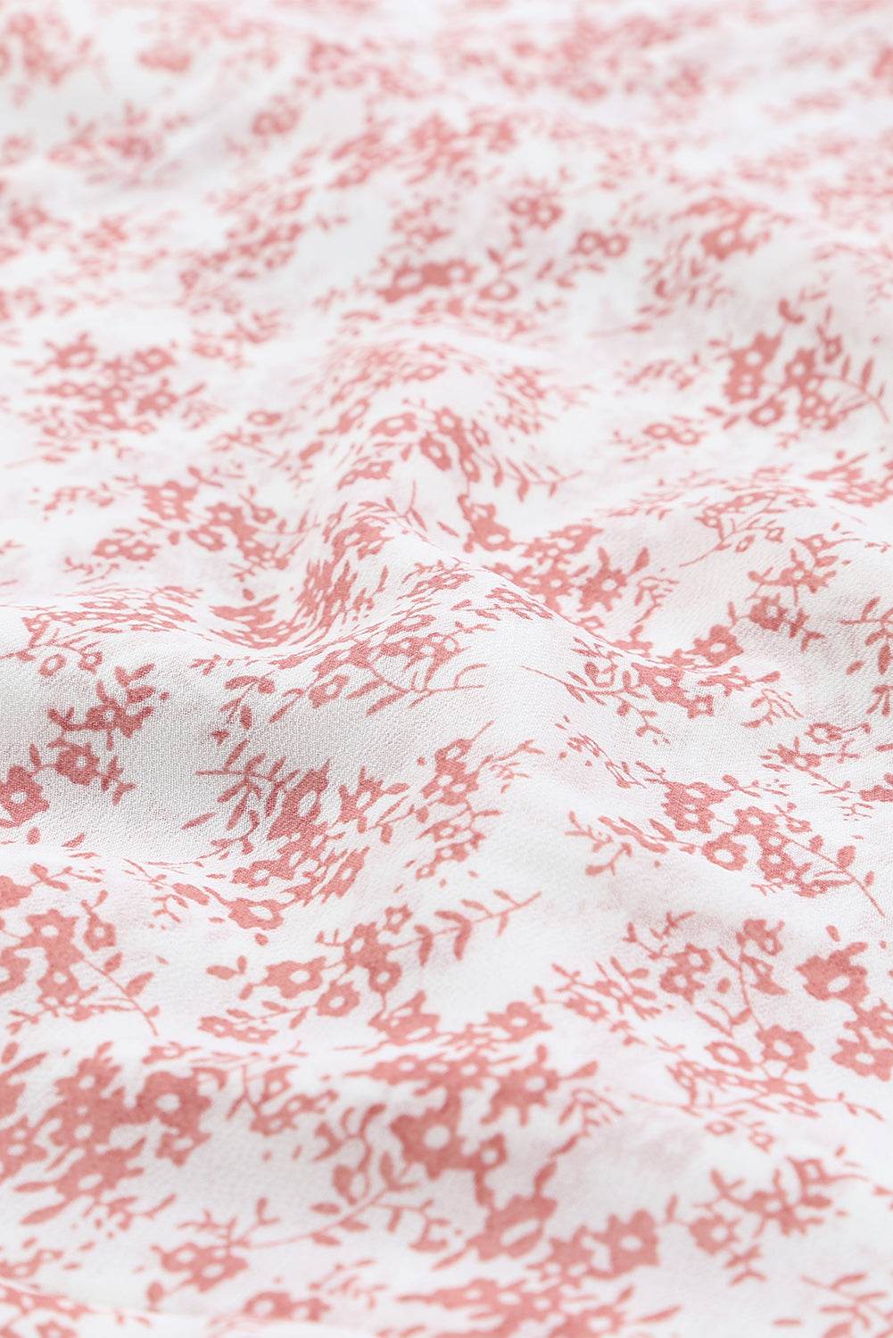 Floral Surplice Balloon Sleeve Layered Dress - Selvanelle