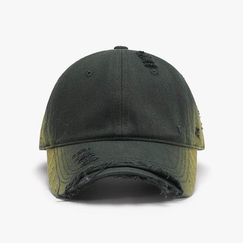 Distressed Adjustable Cotton Hat for Casual Stylish Wear - Selvanelle