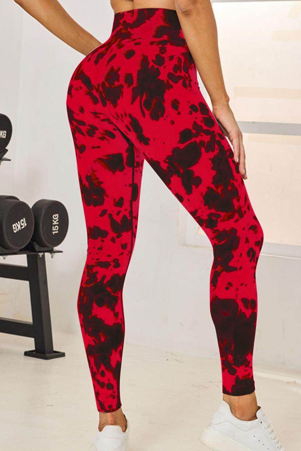 Tie-Dye High Waist Active Leggings for Comfortable Fitness - Selvanelle