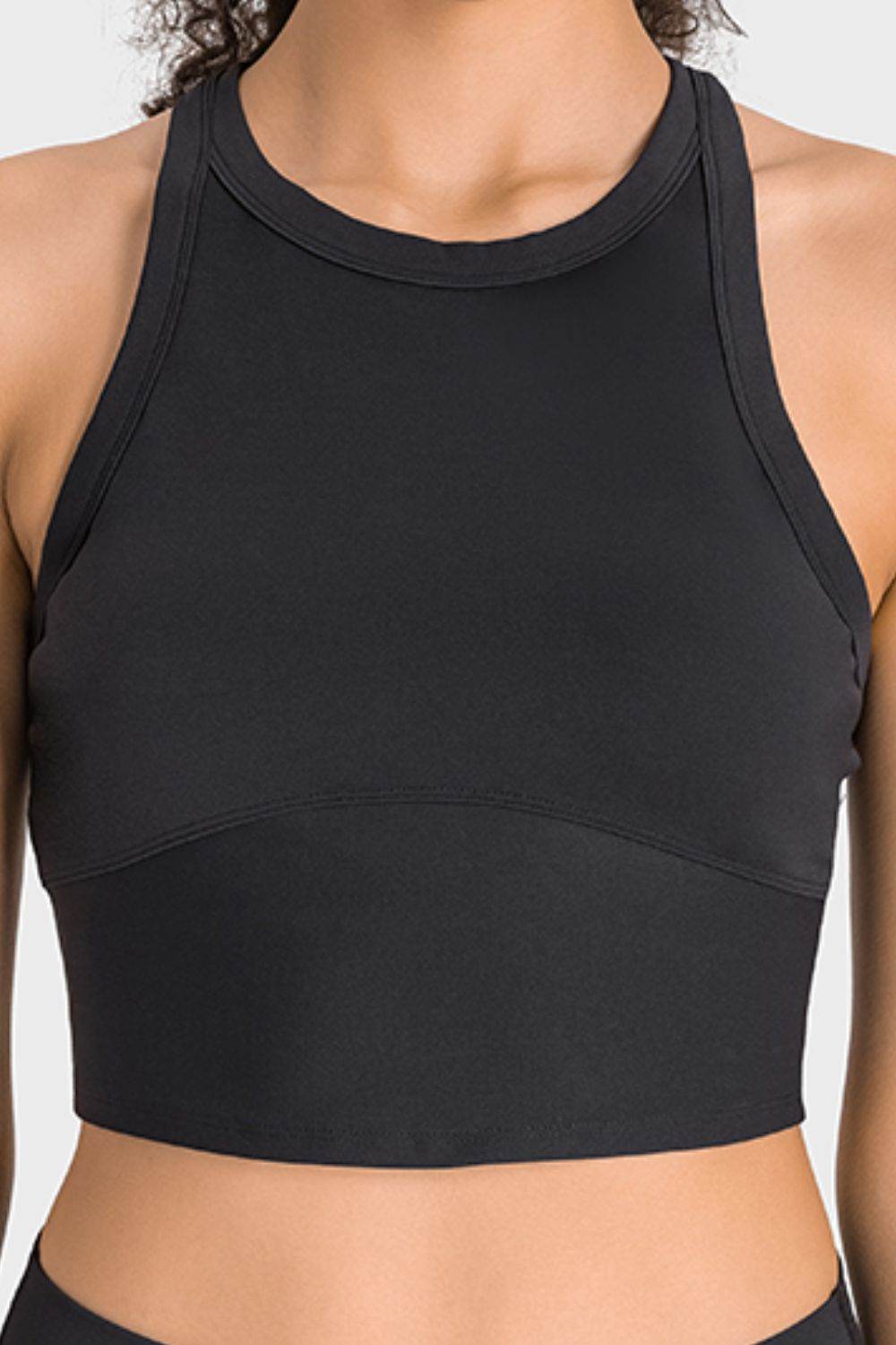 Millennia Racerback Cropped Sports Tank - Selvanelle