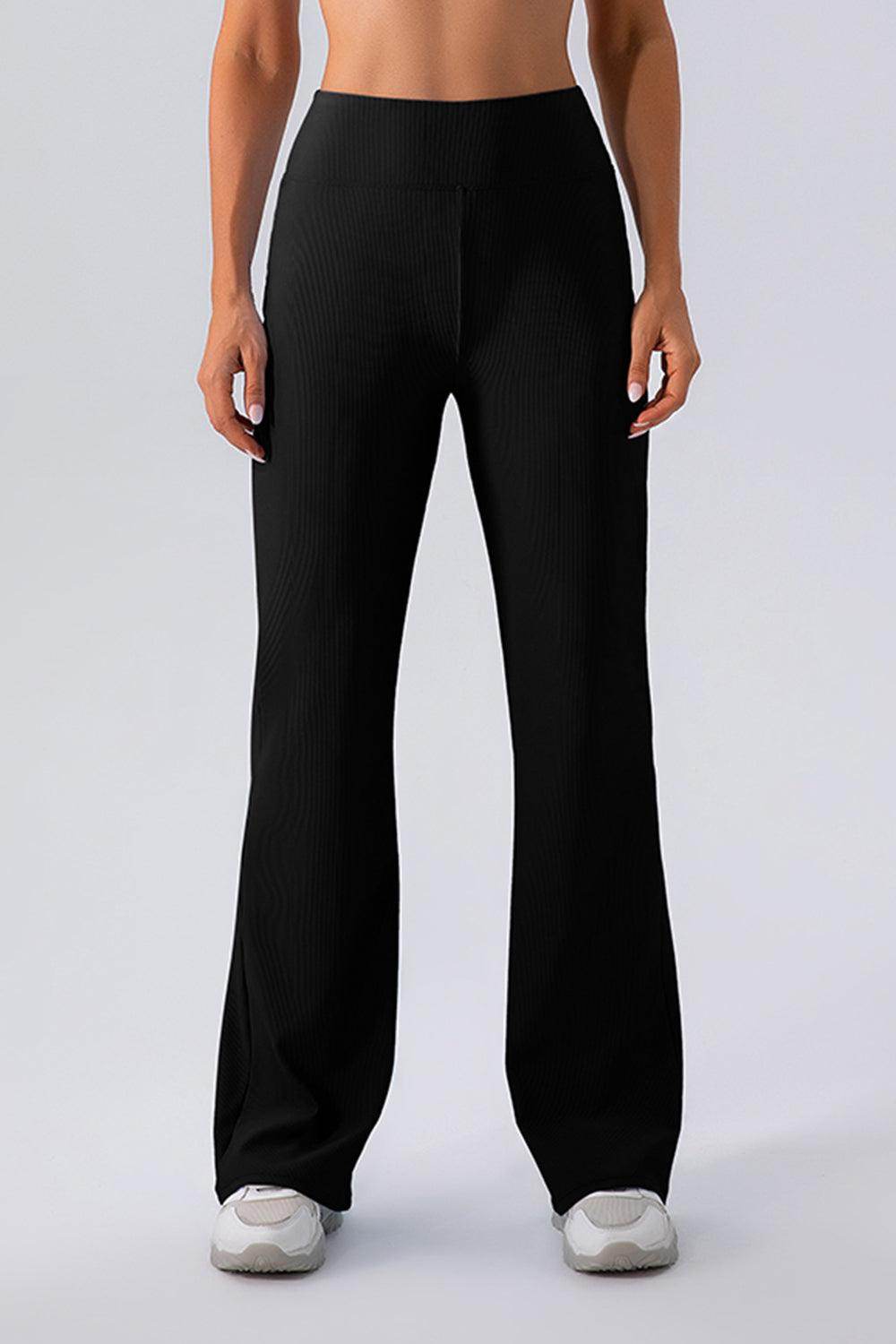 High Waist Straight Active Pants for Comfort and Style - Selvanelle
