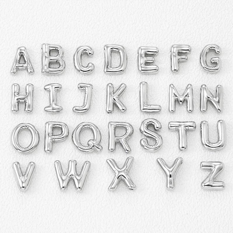 Copper Bubble Letter Pendant Necklace for Stylish Personalization - Selvanelle