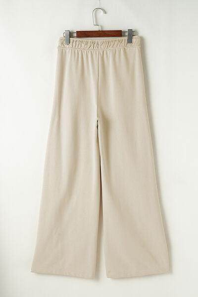 Drawstring Wide Leg Pants for Comfortable Everyday Wear - Selvanelle