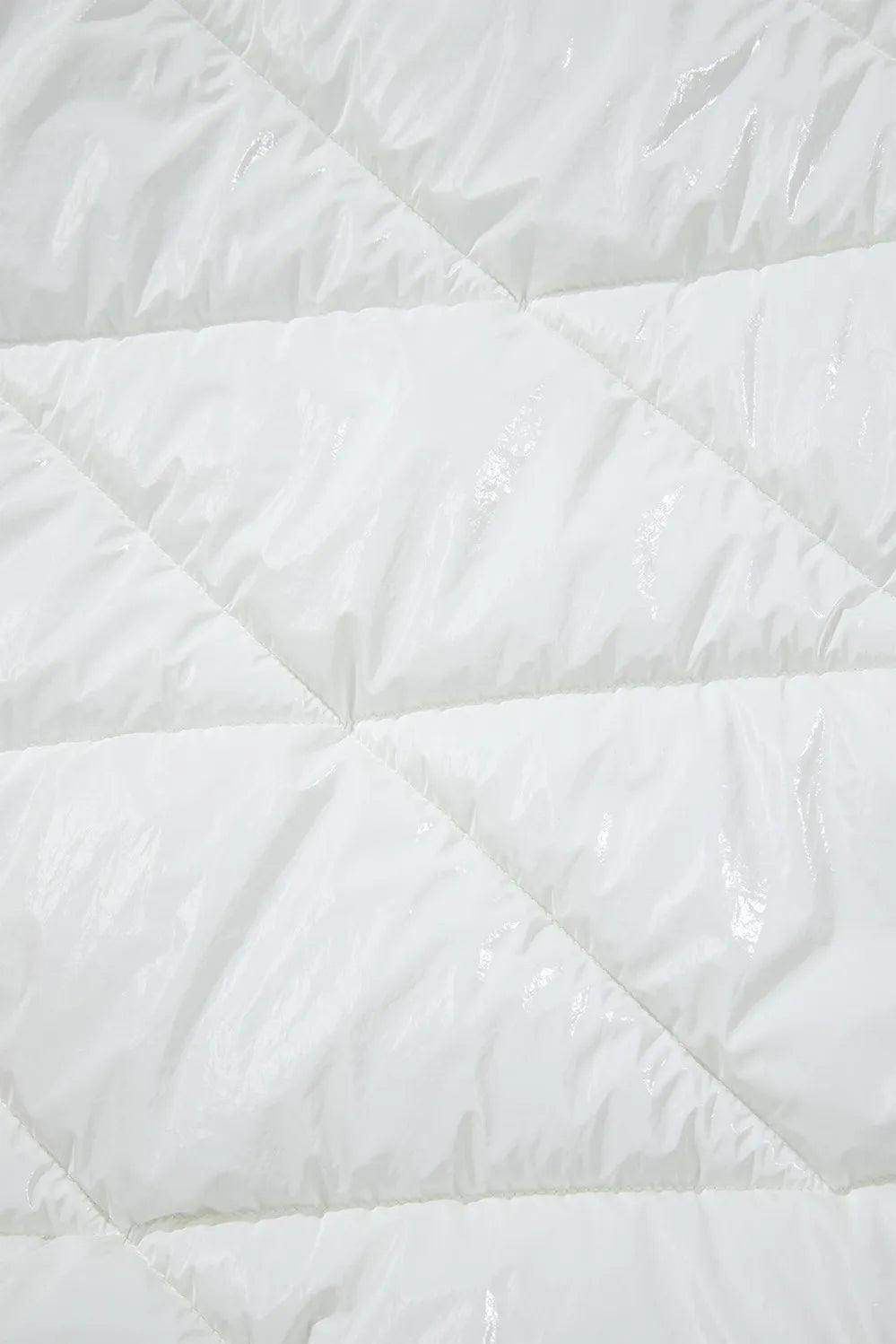 Drawstring Zip Up Long Sleeve Hooded Winter Coat for Women - Selvanelle