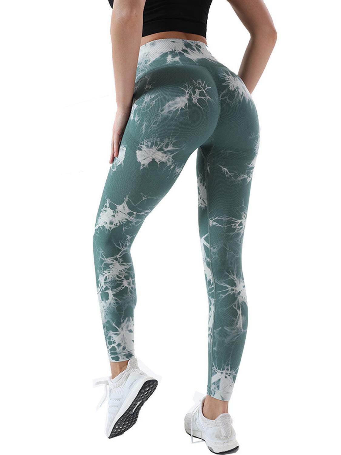 Tie-Dye High Waist Active Leggings for Comfort and Style - Selvanelle