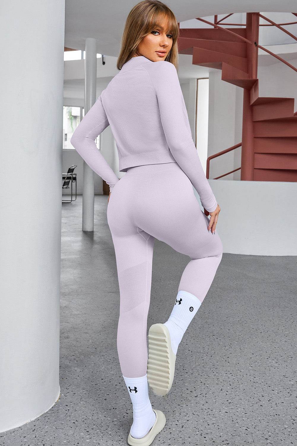 Tank Cropped Active Top and Pants Set - Selvanelle