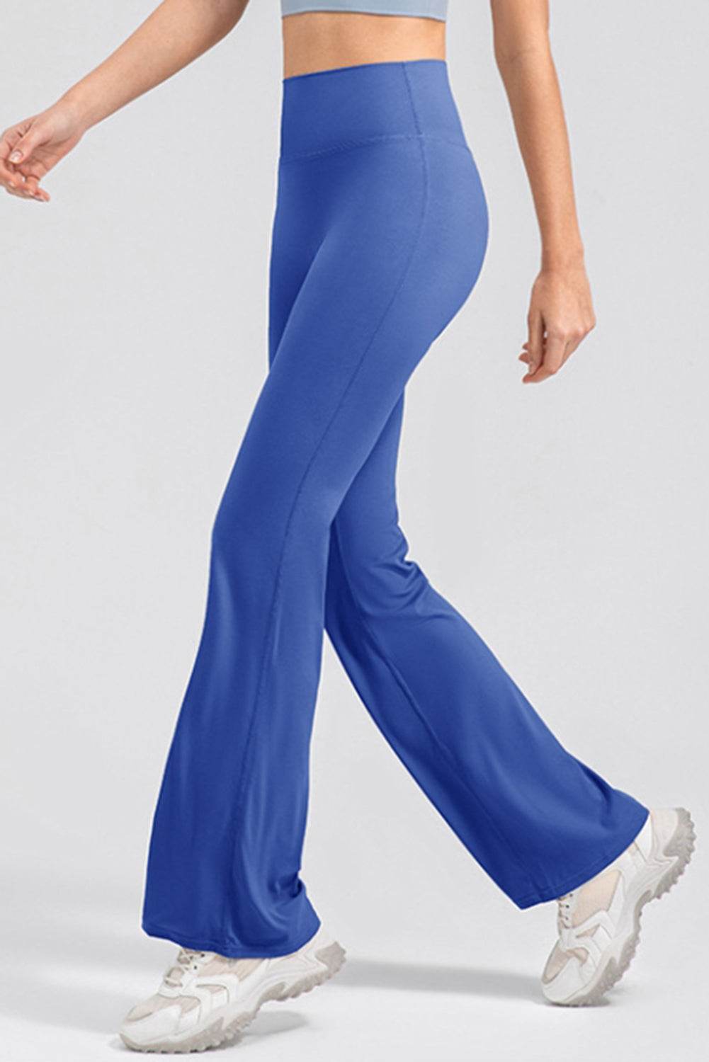 High Waist Straight Active Pants - Selvanelle