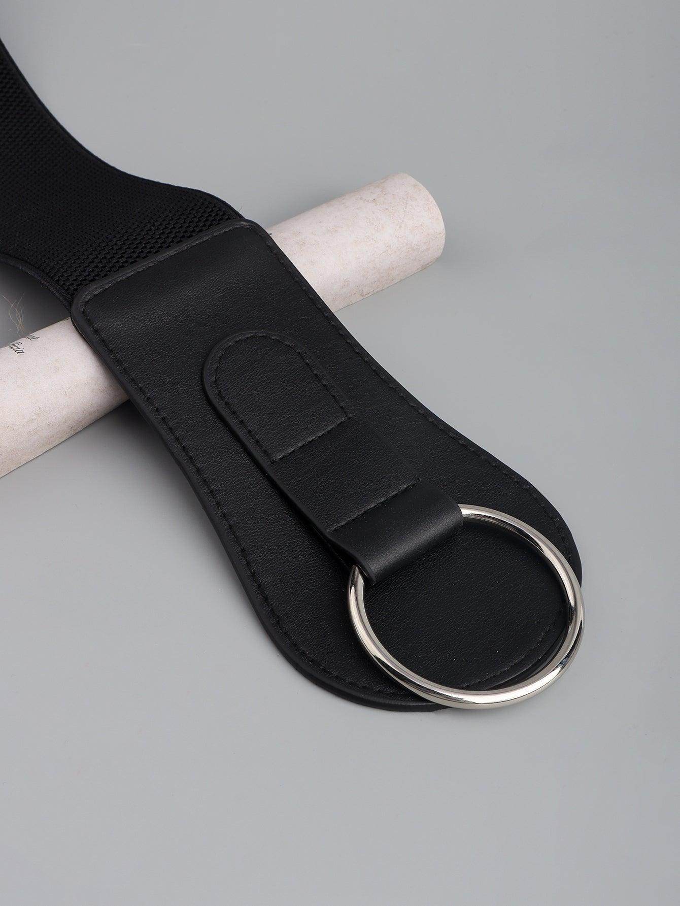 PU Elastic Wide Belt for Comfortable Fashion Fit - Selvanelle