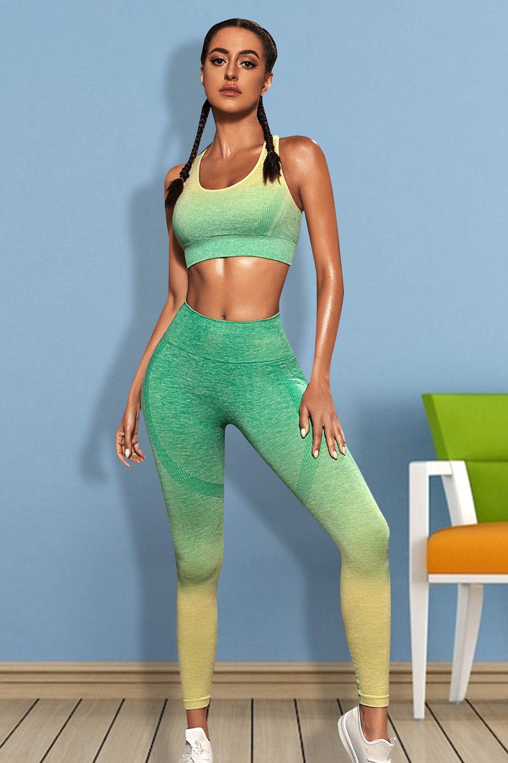 Gradient Sports Tank and Leggings Set - Selvanelle