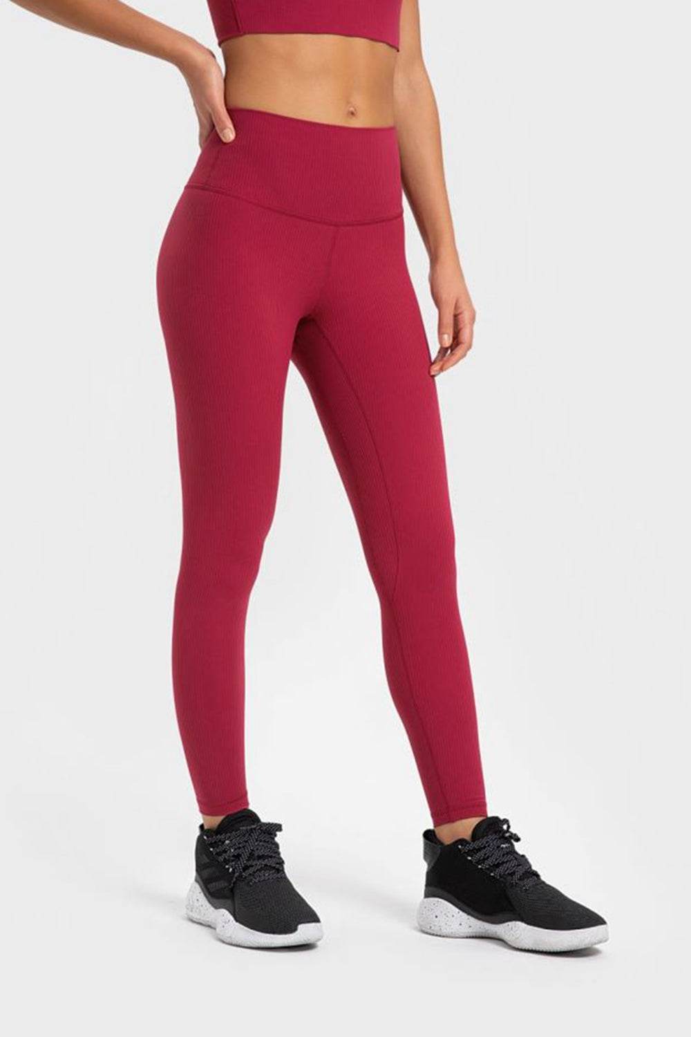 Millennia Highly Stretchy Wide Waistband Yoga Leggings - Selvanelle