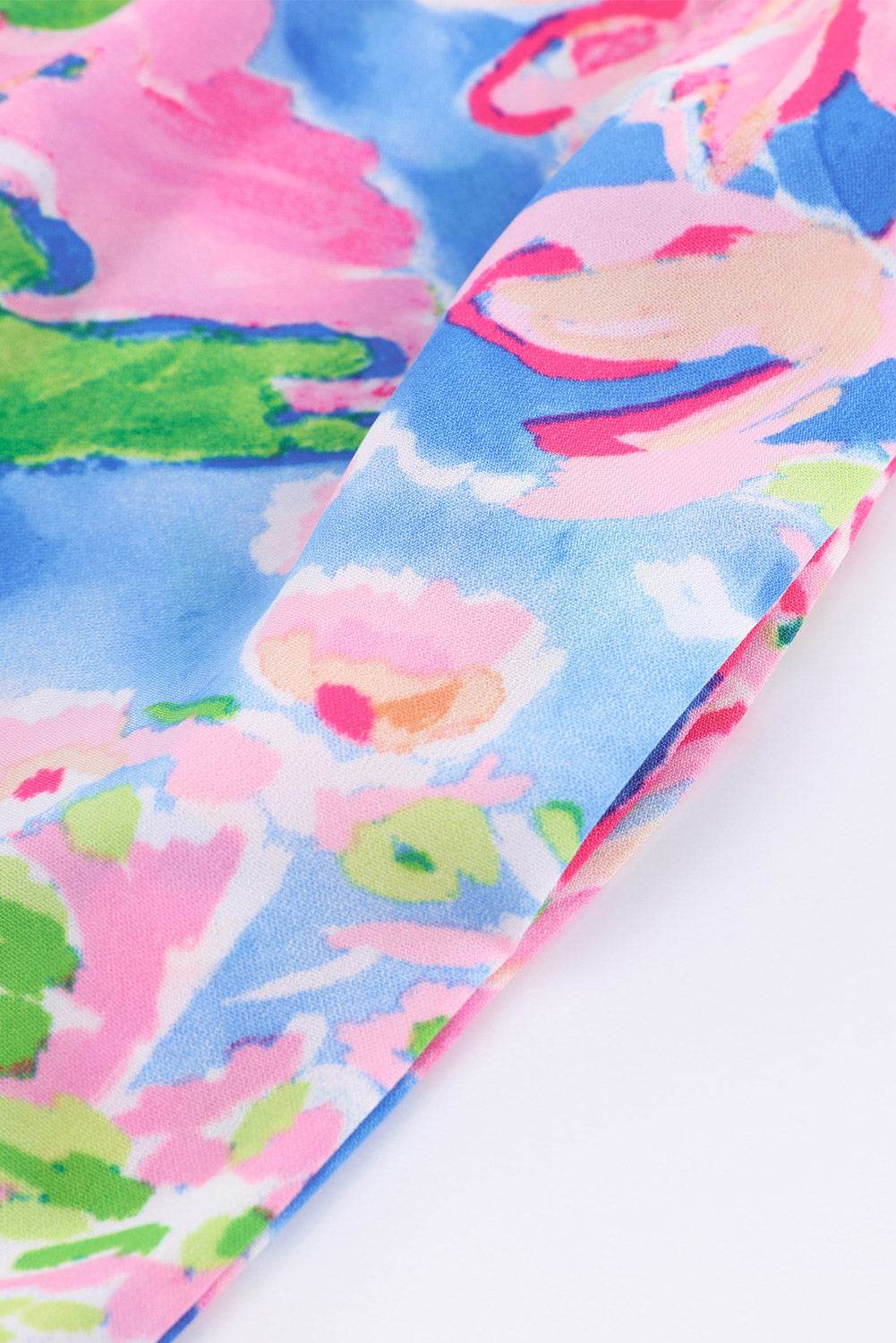 Floral Smocked Square Neck Jumpsuit with Pockets - Selvanelle