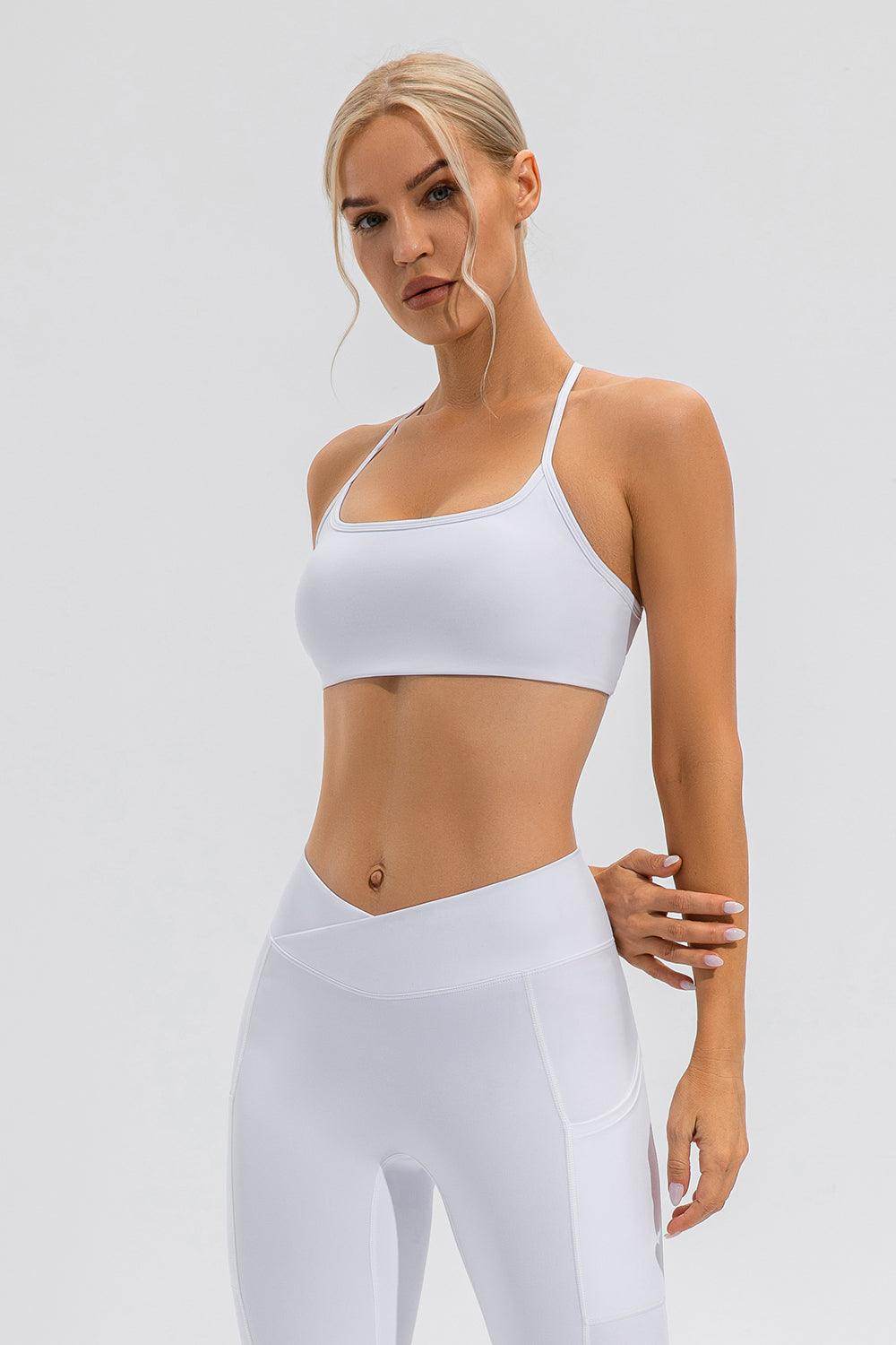 Crisscross Spaghetti Strap Active Cami for Comfortable Wear - Selvanelle